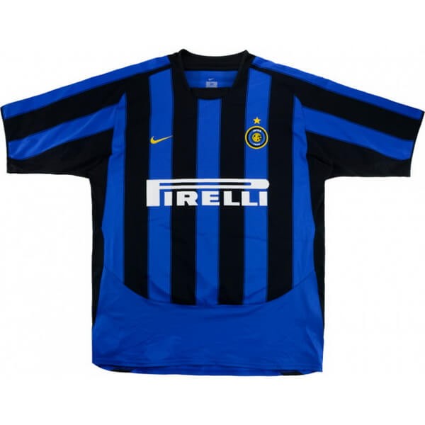Tailandia Camiseta Inter Milan Primera equipo Retro 2003 2004 Azul